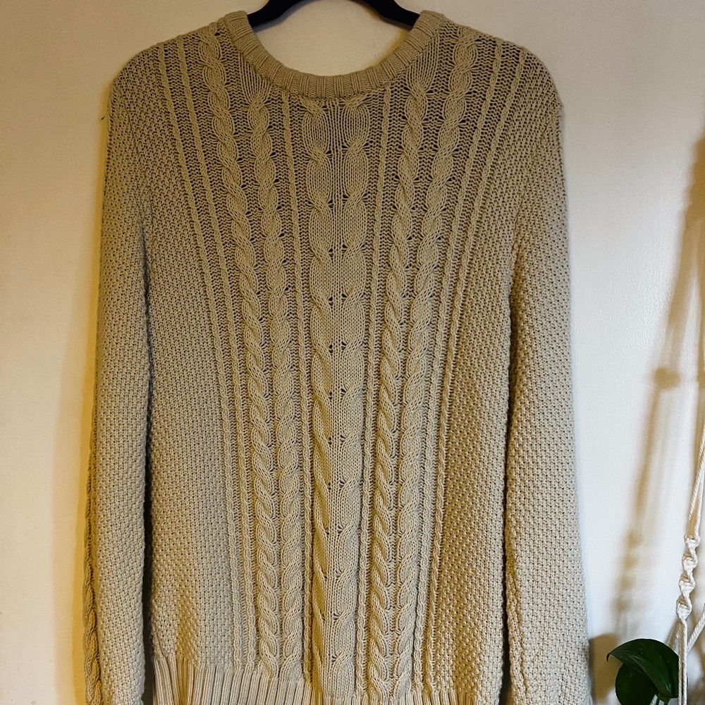 Beige G.H. Bass sweater